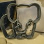 ELEPHANT MAMMAL TRUNK TUSK HERBIVORE WILDLIFE ANIMAL COOKIE CUTTER USA PR879