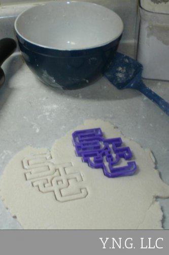 SAINT JOSEPHS COLLEGE SJC BLOCK LETTERS SPECIAL OCCASION COOKIE CUTTER USA PR857