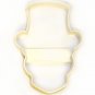 SKULL WITH TOP HAT MALE HALLOWEEN VOODOO TATTOO VINTAGE COOKIE CUTTER USA PR853