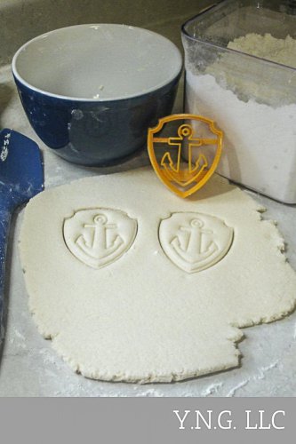 ZUMA BADGE SHIELD TAG LOGO PAW PATROL KIDS SHOW HEROIC COOKIE CUTTER USA PR849