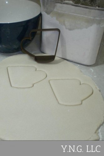 COFFEE MUG CUP ESPRESSO CAPPUCCINO LATTE SPECIAL COOKIE CUTTER USA PR844