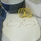 SCHOOL YELLOW BUS SIDE VIEW STUDENT TRANSPORTATION COOKIE CUTTER USA PR837