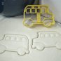SCHOOL YELLOW BUS SIDE VIEW STUDENT TRANSPORTATION COOKIE CUTTER USA PR837