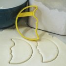 MOON HALF-MOON MAN FACE CRESCENT LUNAR SPECIAL OCCASION COOKIE CUTTER USA PR834