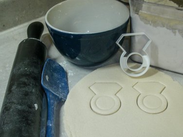 DIAMOND RING WEDDING BRIDAL SHOWER BACHELORETTE COOKIE CUTTER USA PR824