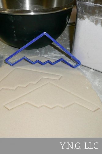 B2 AIRPLANE MILITARY BOMBER JET SPIRIT BAKING TOOL COOKIE CUTTER USA PR96