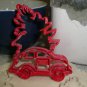 BEETLE CAR WITH CHRISTMAS TREE HOLIDAY VINTAGE VEHICLE COOKIE CUTTER USA PR2253