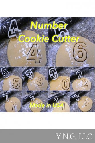 4 NUMBER FOUR COOKIE CUTTER FONDANT LETTER SPECIAL OCCASION 3D PRINTED USA PR108-4