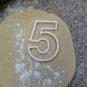 5 NUMBER FIVE COOKIE CUTTER FONDANT SPECIAL OCCASION 3D PRINTED - USA PR108-5