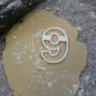 9 NUMBER EIGHT COOKIE CUTTER FONDANT SPECIAL OCCASION 3D PRINTED - USA PR108-9