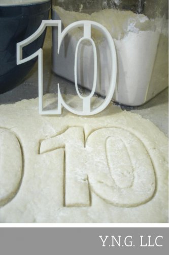 NUMBER 10 TEN BIRTHDAY ANNIVERSARY EVENT SPECIAL OCCASION COOKIE CUTTER PR108-10