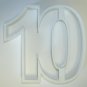 NUMBER 10 TEN BIRTHDAY ANNIVERSARY EVENT SPECIAL OCCASION COOKIE CUTTER PR108-10