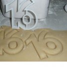 SIXTEEN NUMBER 16 SWEET HOLIDAY COOKIE CUTTER SPECIAL OCCASION USA PR108-16