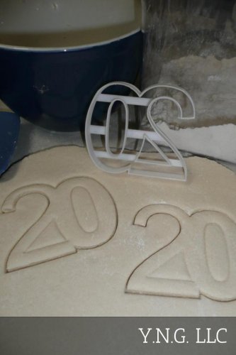 NUMBER 20 TWENTY BIRTHDAY ANNIVERSARY GRADUATION COOKIE CUTTER USA PR108-20