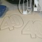 NUMBER 40 FORTY ANNIVERSARY BIRTHDAY SPORTS PARTY COOKIE CUTTER USA PR108-40