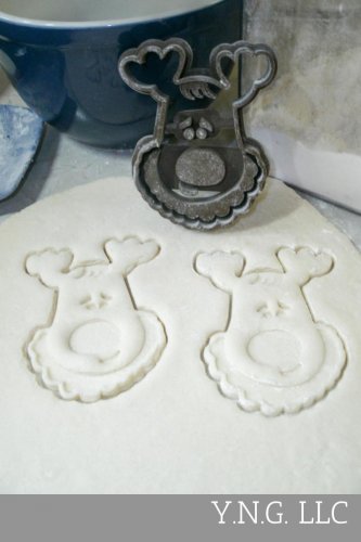 Reindeer Deer Head Kids Cartoon Animal Character Christmas Winter Cookie Cutter USA PR121