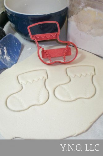 Stocking Christmas Gift Santa Cookie Cutter Special Occasion 3D Printed Made in US PR122