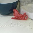 SMALL SLEIGH SANTA CHRISTMAS HOLIDAY WINTER SPECIAL COOKIE CUTTER USA PR180S