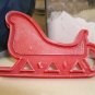 SMALL SLEIGH SANTA CHRISTMAS HOLIDAY WINTER SPECIAL COOKIE CUTTER USA PR180S
