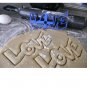 Love Word Valentine's Day Special Occasion Cookie Cutter Baking Tool Made in USA PR210