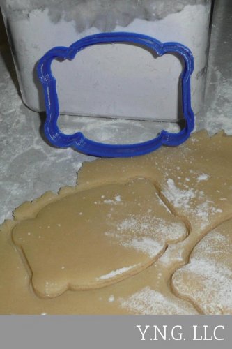 Fancy Plaque 2 Frame Cookie Cutter Special Occasion 3D USA PR259
