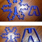3D Snowflake Christmas Cookie Cutter Baking Tool Holiday Special Occasion Made In USA PR292