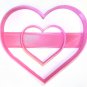 DOUBLE HEART LOVE SHOWER WEDDING ANNIVERSARY VALENTINE COOKIE CUTTER USA PR301