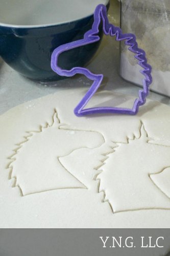 UNICORN HEAD COOKIE CUTTER CAKE FONDANT SPECIAL OCCASION 3D PRINTED - USA PR319L