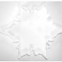 SNOWFLAKE CHRISTMAS COOKIE CUTTER CAKE FONDANT LETTER SPECIAL OCCASION 3D PR323