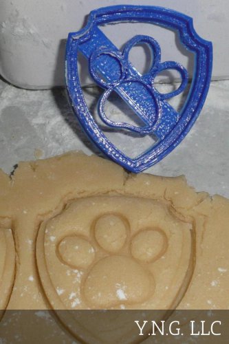 SMALL RYDER BADGE LOGO PAW PATROL HEROIC PUPS COOKIE CUTTER 3D PRINT USA PR325S