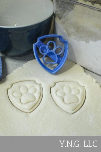 LARGE RYDER BADGE LOGO PAW PATROL HEROIC PUPS COOKIE CUTTER 3D PRINT USA PR325L