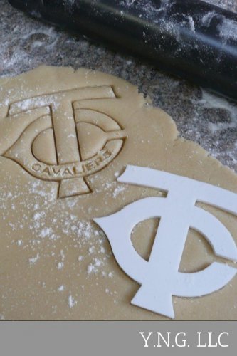 TC TRI COUNTY HIGH SCHOOL CAVALIERS SPORTS LETTERS LOGO COOKIE CUTTER TOOL PR328