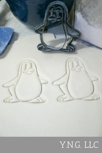PENGUIN WITH DETAILS COOKIE CUTTER CAKE FONDANT BIRTHDAY 3D PRINTED - USA PR379
