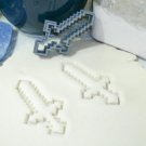 BLOCK ADVENTURE VIDEO GAME SWORD SHAPE BAKING COOKIE CUTTER MADE IN USA PR426