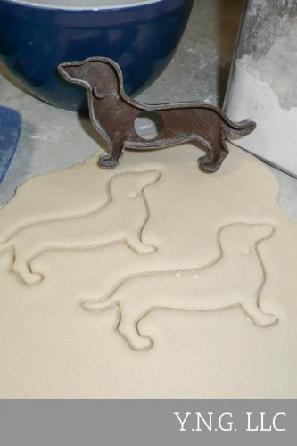 DACHSHUND DOG PUPPY BREED ANIMAL PET BONE FONDANT BAKING COOKIE CUTTER USA PR433