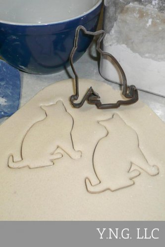 CAT KITTY SITTING ANIMAL COOKIE CUTTER FONDANT BAKING TOOL USA PR525