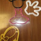 MINNIE MOUSE SET 4 CARTOON DISNEY CHARACTER COOKIE CUTTER BAKING TOOL USA PR533