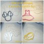 MINNIE MOUSE SET 4 CARTOON DISNEY CHARACTER COOKIE CUTTER BAKING TOOL USA PR533