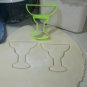 MARGARITA GLASS ALCOHOLIC DRINK BOOZE TEQUILA COCKTAIL COOKIE CUTTER TOOL PR553
