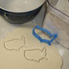 UNITED STATES OF AMERICA USA MAP OUTLINE SPECIAL OCCASION COOKIE CUTTER PR563