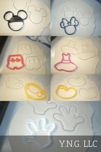 MICKEY MOUSE & MINNIE MOUSE WALT DISNEY CHARACTER COOKIE CUTTER FONDANT PR577