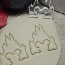 CINDERELLA CASTLE WITH MICKEY MOUSE EARS HEAD SHAPE COOKIE CUTTER USA PR580