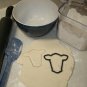 COW CATTLE HEAD FARM ANIMAL LIVESTOCK COOKIE CUTTER FONDANT BAKING TOOL PR588