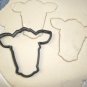 COW CATTLE HEAD FARM ANIMAL LIVESTOCK COOKIE CUTTER FONDANT BAKING TOOL PR588