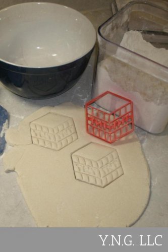 BLOCK ADVENTURE VIDEO GAME TNT DYNAMITE COOKIE CUTTER FONDANT BAKING TOOL PR591