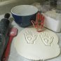 HAND WITH HEART CHARITY GIVEN FROM HEART SYMBOL JOHN CALVIN COOKIE CUTTER PR606