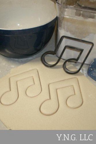 DOUBLE MUSIC NOTE NOTATION SYMBOL STAFF MEASURES PITCH COOKIE CUTTER USA PR609