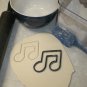 DOUBLE MUSIC NOTE NOTATION SYMBOL STAFF MEASURES PITCH COOKIE CUTTER USA PR609