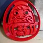 DARUMA DOLL JAPANESE GOOD LUCK CHARM BEARDED MAN HOLLOW COOKIE CUTTER USA PR2326