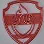 MARSHALL PAW PATROL RED BADGE LOGO TAG FIREMAN FIRE FIGHTER COOKIE CUTTER PR658